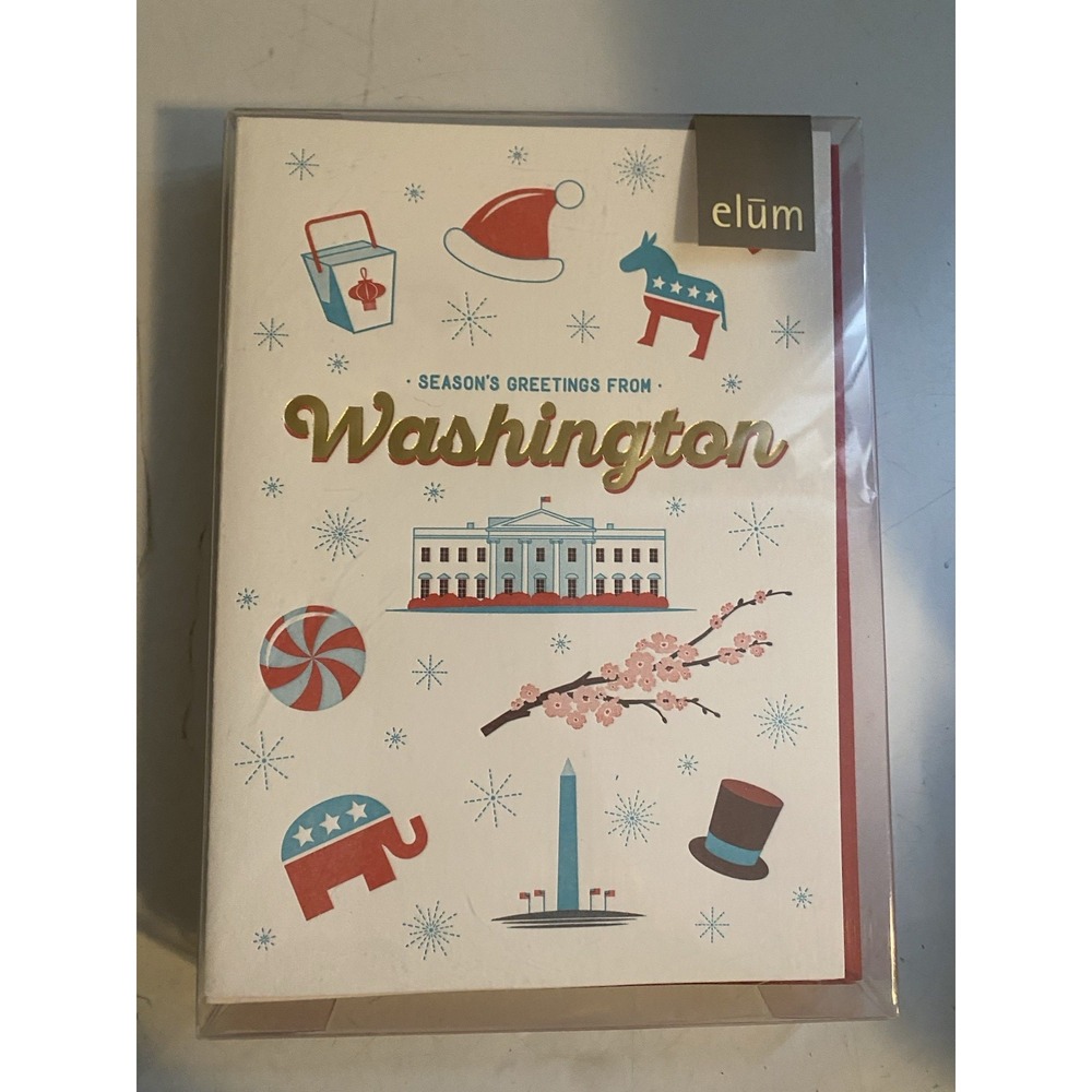 Season Greeting from Washington Blank Holiday Cards - set of 8 NEW!